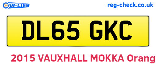 DL65GKC are the vehicle registration plates.