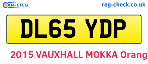 DL65YDP are the vehicle registration plates.