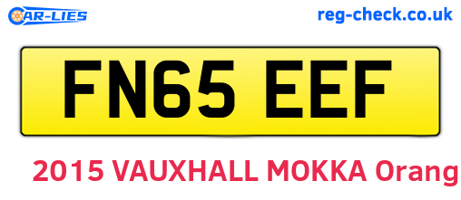 FN65EEF are the vehicle registration plates.