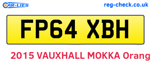 FP64XBH are the vehicle registration plates.