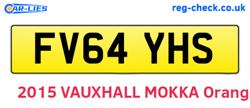 FV64YHS are the vehicle registration plates.