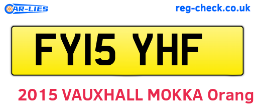 FY15YHF are the vehicle registration plates.