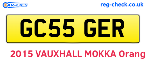 GC55GER are the vehicle registration plates.