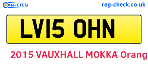 LV15OHN are the vehicle registration plates.