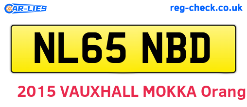 NL65NBD are the vehicle registration plates.