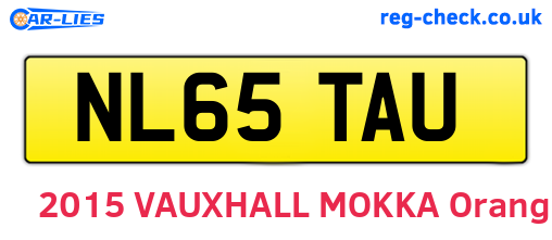 NL65TAU are the vehicle registration plates.