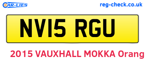 NV15RGU are the vehicle registration plates.