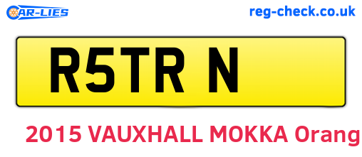 R5TRN are the vehicle registration plates.