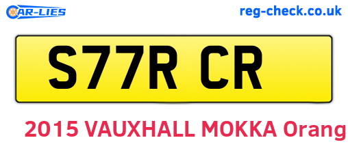 S77RCR are the vehicle registration plates.
