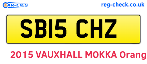 SB15CHZ are the vehicle registration plates.