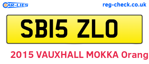 SB15ZLO are the vehicle registration plates.
