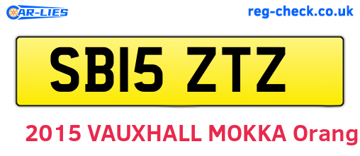 SB15ZTZ are the vehicle registration plates.