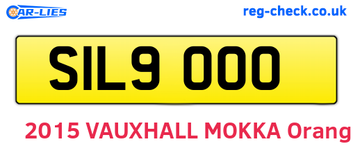 SIL9000 are the vehicle registration plates.