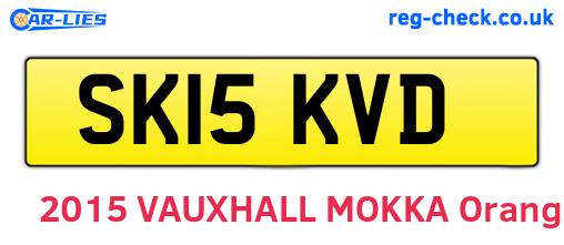 SK15KVD are the vehicle registration plates.