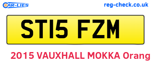 ST15FZM are the vehicle registration plates.