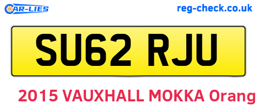 SU62RJU are the vehicle registration plates.