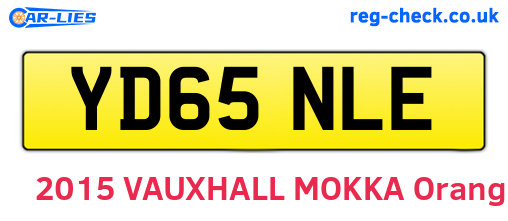 YD65NLE are the vehicle registration plates.
