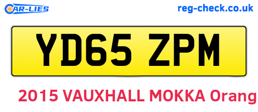 YD65ZPM are the vehicle registration plates.
