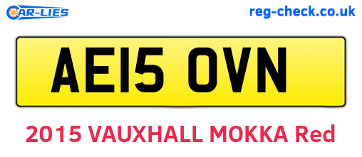 AE15OVN are the vehicle registration plates.