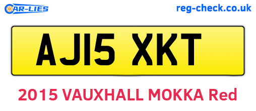 AJ15XKT are the vehicle registration plates.