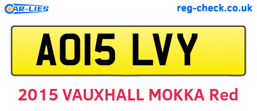 AO15LVY are the vehicle registration plates.