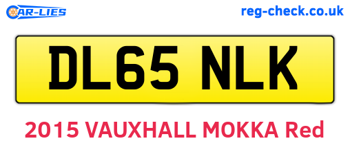DL65NLK are the vehicle registration plates.