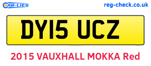 DY15UCZ are the vehicle registration plates.