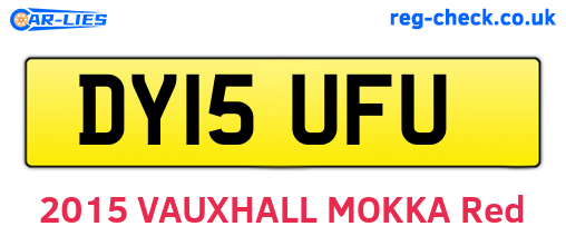 DY15UFU are the vehicle registration plates.