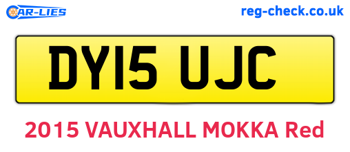 DY15UJC are the vehicle registration plates.