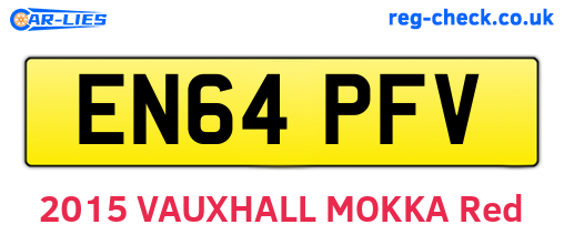 EN64PFV are the vehicle registration plates.