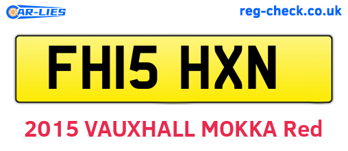 FH15HXN are the vehicle registration plates.