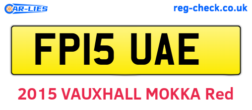 FP15UAE are the vehicle registration plates.