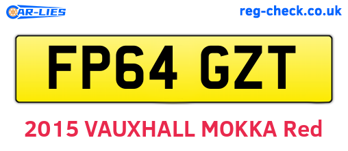 FP64GZT are the vehicle registration plates.