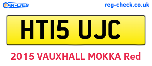 HT15UJC are the vehicle registration plates.