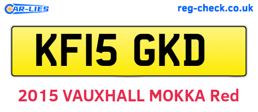KF15GKD are the vehicle registration plates.
