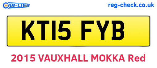KT15FYB are the vehicle registration plates.