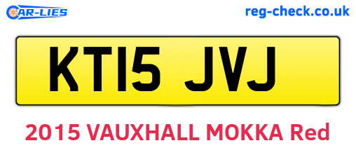 KT15JVJ are the vehicle registration plates.