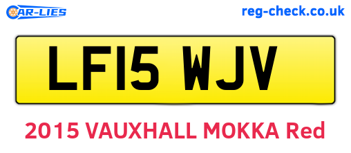 LF15WJV are the vehicle registration plates.