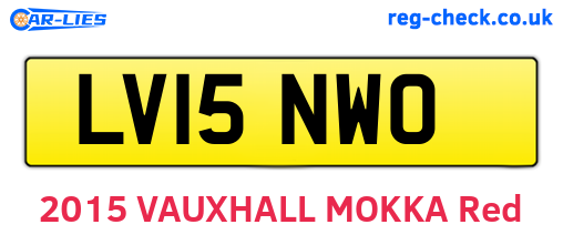 LV15NWO are the vehicle registration plates.