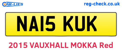 NA15KUK are the vehicle registration plates.