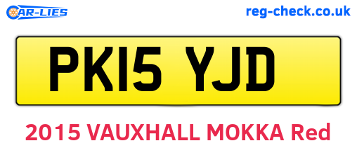 PK15YJD are the vehicle registration plates.