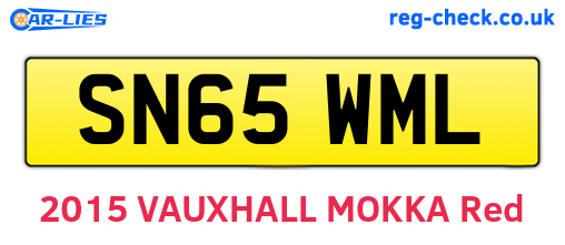 SN65WML are the vehicle registration plates.