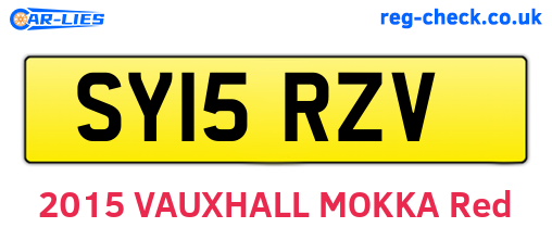 SY15RZV are the vehicle registration plates.