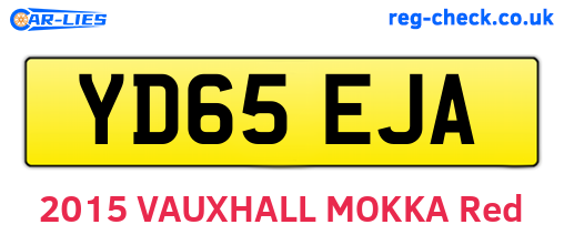 YD65EJA are the vehicle registration plates.