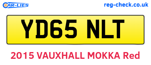YD65NLT are the vehicle registration plates.
