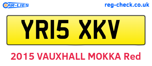 YR15XKV are the vehicle registration plates.