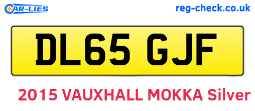 DL65GJF are the vehicle registration plates.