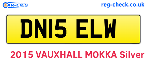 DN15ELW are the vehicle registration plates.