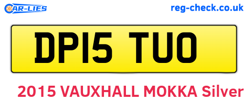DP15TUO are the vehicle registration plates.