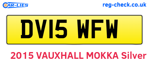 DV15WFW are the vehicle registration plates.